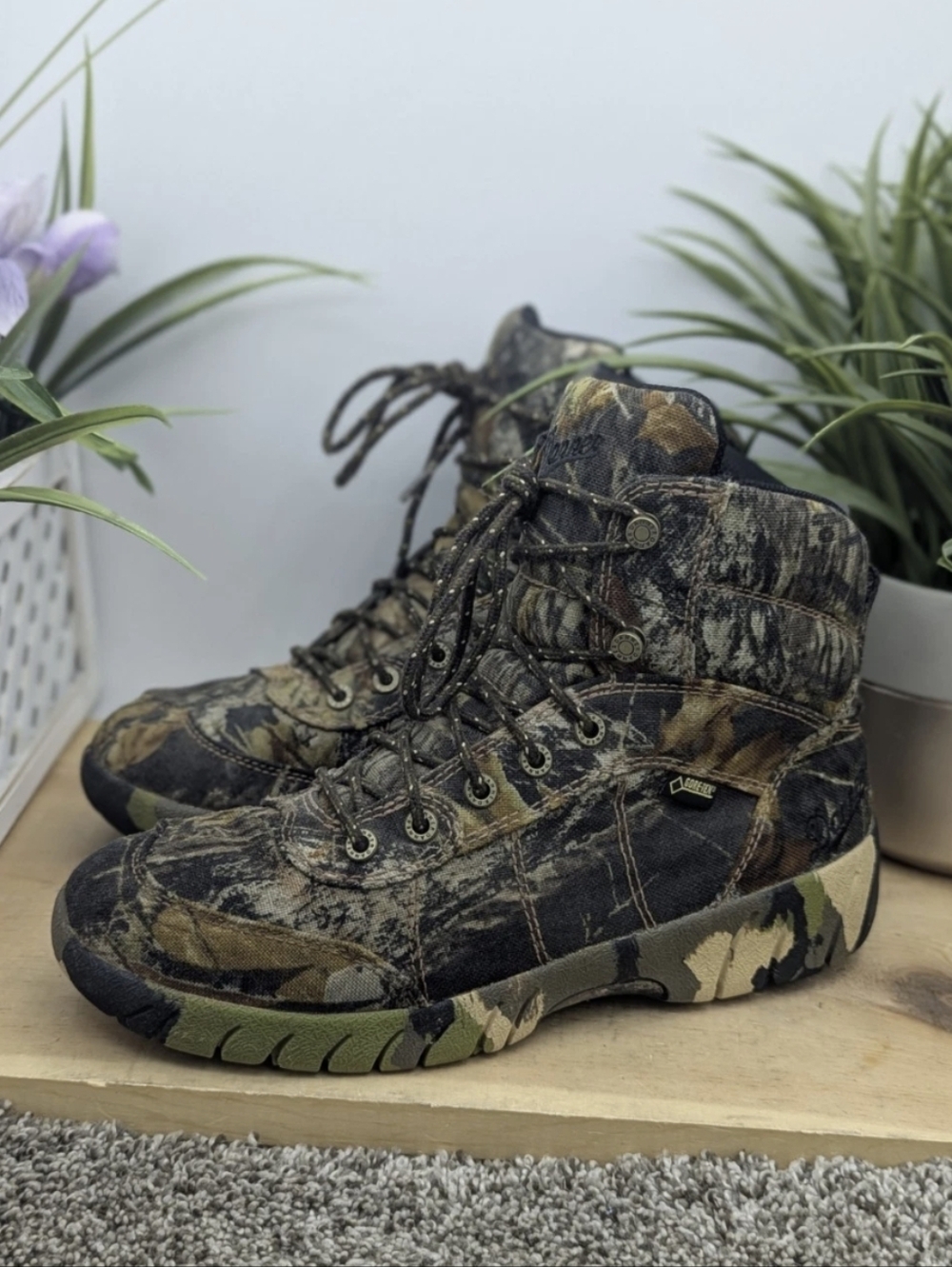 Danner Jackal II 7" Mossy Oak Work Hunting Boots Men's Size 9 Fishing Trail